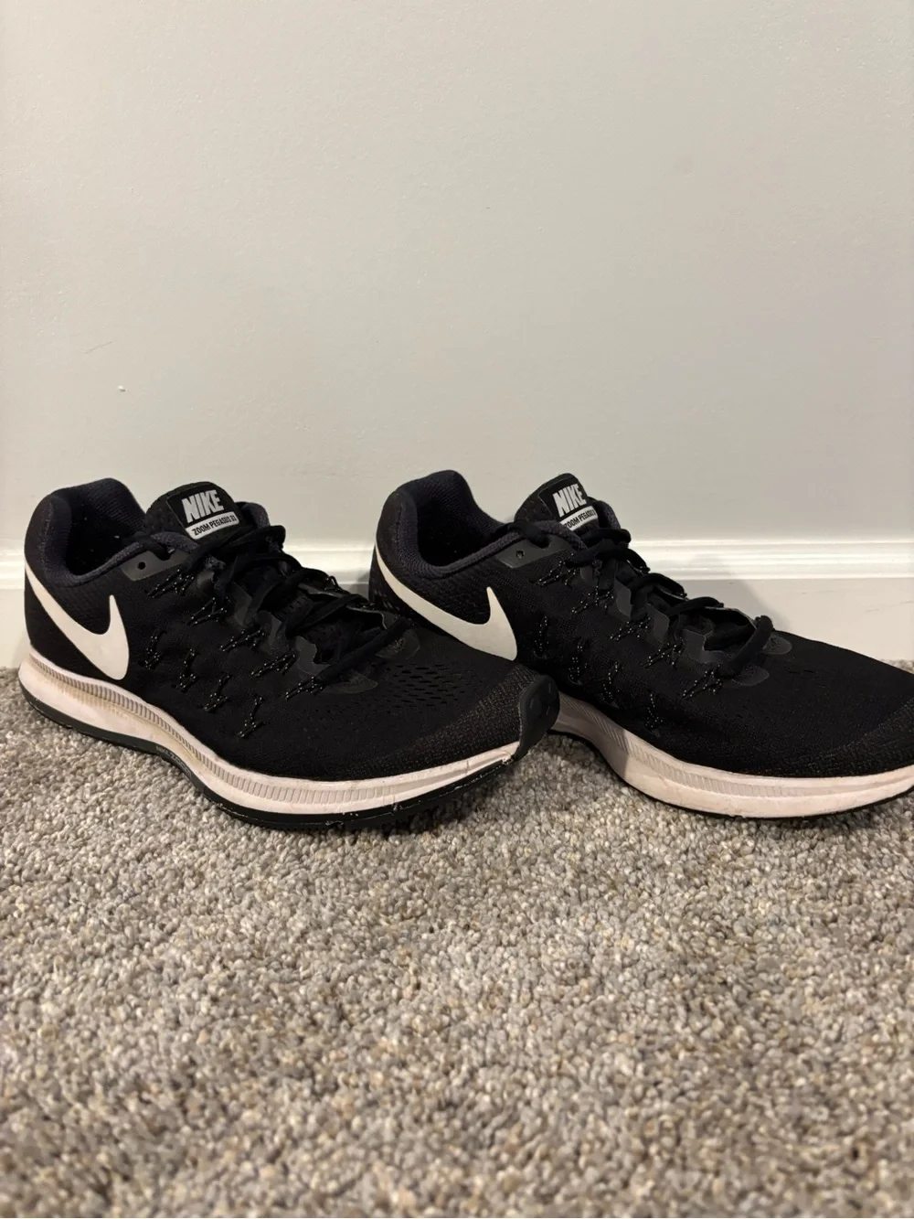 Women’s Nike Air Zoom Pegasus 33 Black/White Anthracite Running Shoes Sneakers 9